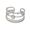 Vintage Style Sun Stainless Steel Plating Open Rings