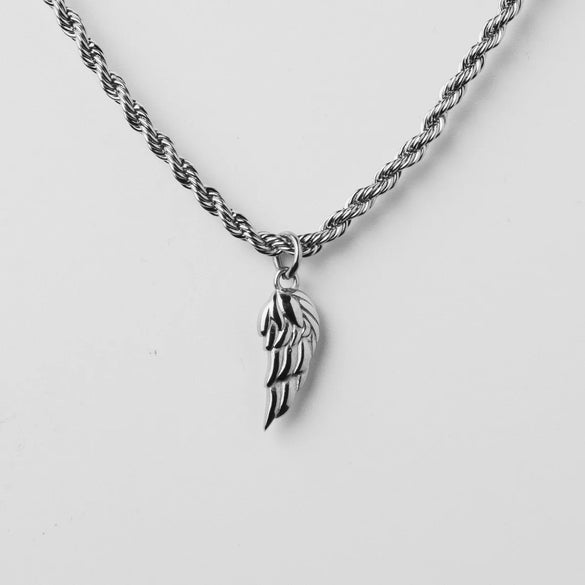 Vintage Style Wings 201 Stainless Steel 304 Stainless Steel Plating Gold Plated Women'S Pendant Necklace