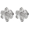 Vintage Threedimensional Goldplated Flower Stud Earrings For Women Exaggerated Floral Jewelry With Ceramic Ear Needles And Electroplated Finish