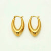Vintage Titanium Steel Earrings With Electroplating