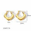 Vintage Titanium Steel Earrings With Electroplating
