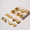 Vintage Titanium Steel Earrings With Electroplating