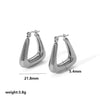 Vintage Titanium Steel Earrings With Electroplating