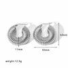Vintage Titanium Steel Earrings With Electroplating