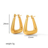 Vintage Titanium Steel Earrings With Electroplating
