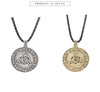 Vintage Triangle Knot Viking Pendant Necklace For Men Made Of Alloy With Electroplating On Snake Bone Chain