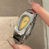 Vintage Y2k Alien Dial Shape Alloy Wristwatch For Men And Women