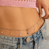Waist And Body Chain Imitation Pearl Tassel Rhinestone Zircon Iron