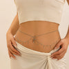 Waist And Body Chain Imitation Pearl Tassel Rhinestone Zircon Iron