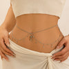 Waist And Body Chain Imitation Pearl Tassel Rhinestone Zircon Iron