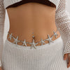 Waist Chain Body Chain Metal Imitation Pearl Flower Starfish Marine Style