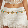 Waist Chain Body Chain Metal Starfish Scallop Shell Imitation Turquoise Retro Style