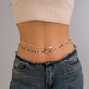 Waist Chain Body Chain Plastic Starfish Animal Beaded Double Layer For Female