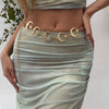 Waist Chain Body Chain Retro Crescent Love Style Metal Iron Chain Alloy