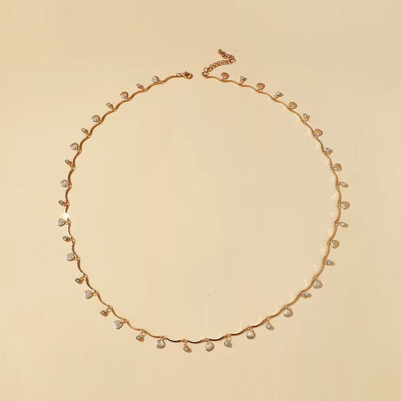 Waist Chain Metal Alloy Geometric Circle Leaves Love Tassel Water Drop Style