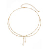 Waist Chain Metal Copper Clad Iron Simple Style Ball Chain For Girls
