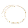 Waist Chain Metal Geometric Sequin Imitation Pearl Double Circle Lobster Clasp