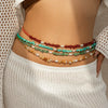 Waist Chain Metal Imitation Pearl Simple Style For Female