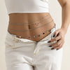 Waist Chain Metal Multilayer Tassel Sequins Rhinestone For Female