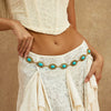 Waist Chain Metal Round Turquoise Carved For Women