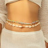 Waist Chain Metal Shell Rice Beads Starfish Female