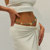 Waist Chain Metal Starfish Imitation Turquoise Casual Style For Female
