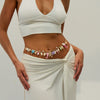 Waist Chain Ocean Style Imitation Pearl Starfish Conch Shell Seahorse Metal