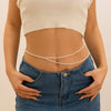 Waist Chain Plastic Resin Doublelayer Round Beaded Women's Sexy Allmatch