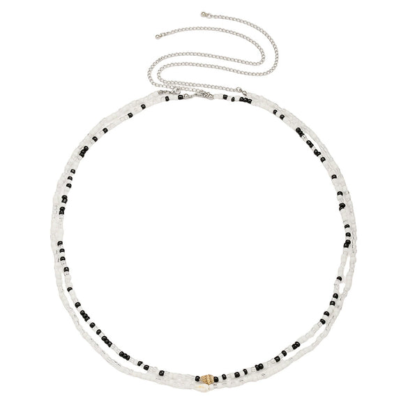 Waist Chain Rice Beads Diamond Geometric Style For Women