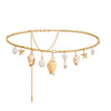 Waist Chain Stainless Steel Alloy Pearl Ushaped Electroplating Women's Highend Niche Design Accessories