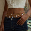 Waist Chain Stainless Steel Multiple Circles Women's Versatile Luxury Pants Chain Accessories
