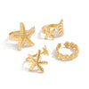 Waist Chain Starfish Pendant Alloy Shell Metal Body Chain Sexy Style