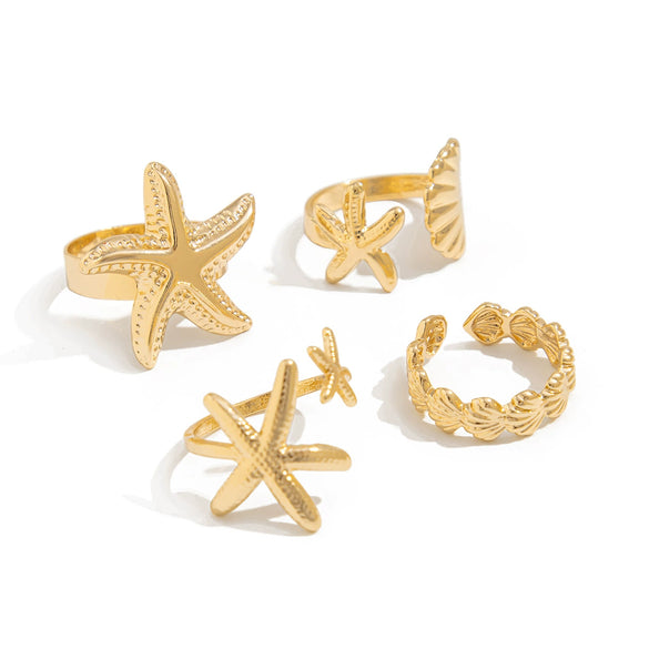 Waist Chain Starfish Pendant Alloy Shell Metal Body Chain Sexy Style