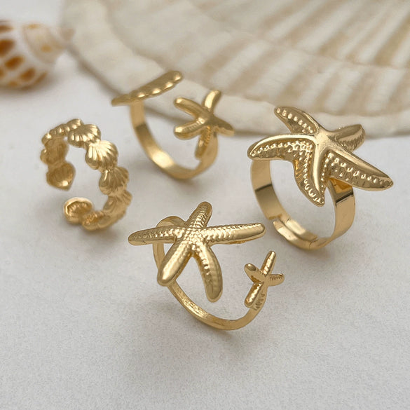Waist Chain Starfish Pendant Alloy Shell Metal Body Chain Sexy Style