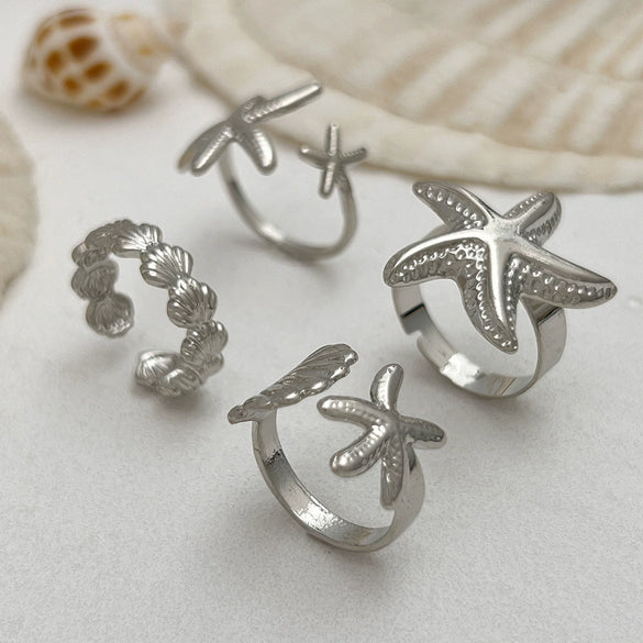 Waist Chain Starfish Pendant Alloy Shell Metal Body Chain Sexy Style