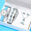 Watch Alloy Case Frosted Leather Strap Rose Gold Pin Buckle Round Dial Quartz