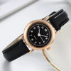 Watch Alloy Case Imitation Leather Strap Iron Buckle Round Dial Casual Style
