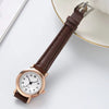 Watch Alloy Case Imitation Leather Strap Round Dial Leisure Style For Students