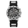 Watch Alloy Case Silicone Strap Stainless Steel Clasp Round Dial Quartz Sports Fashion