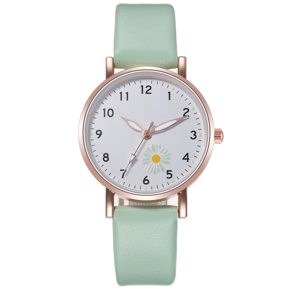Watch Alloy Imitation Leather Round Luminous Fashion