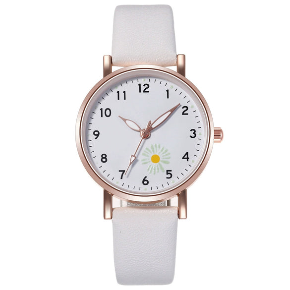 Watch Alloy Imitation Leather Round Luminous Fashion