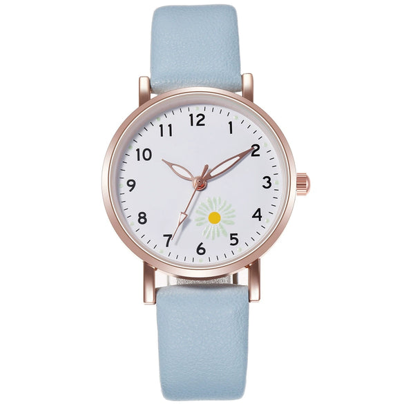Watch Alloy Imitation Leather Round Luminous Fashion