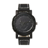 Watch Alloy Imitation Leather Stainless Steel Hip Hop Style Skull Decoration Round Dial
