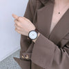 Watch Alloy Imitation Leather Stainless Steel Round Casual Women's