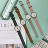 Watch Alloy Imitation Leather Stainless Steel Round Dial Chic Simple Retro Leisure Style For Female Students