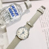 Watch Alloy Imitation Leather Stainless Steel Round Dial Chic Simple Retro Leisure Style For Female Students