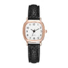 Watch Alloy Imitation Leather Strap Square Dial Leisure Style