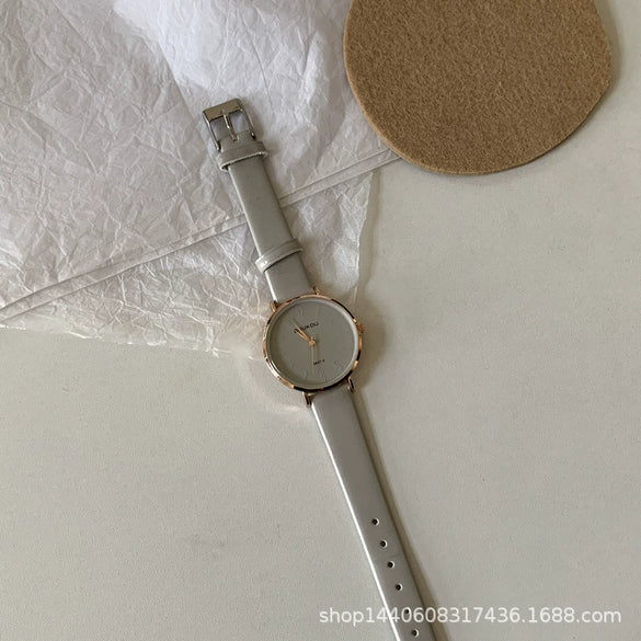 Watch Alloy Ordinary Glass Mirror Green Fresh Retro Leisure Style For Girls