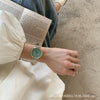 Watch Alloy Ordinary Glass Mirror Green Fresh Retro Leisure Style For Girls