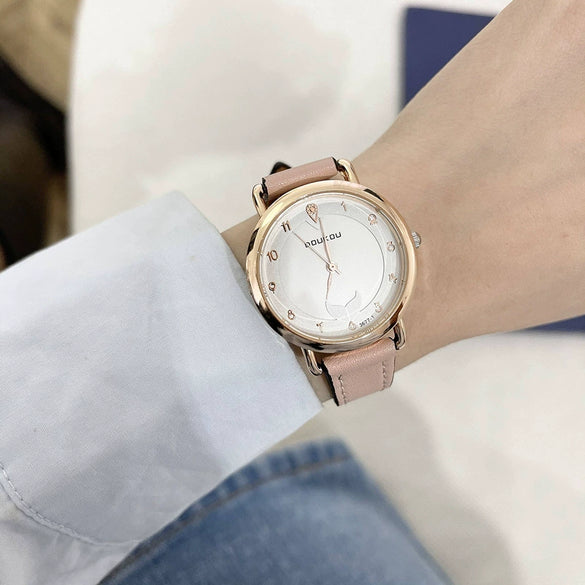 Watch Alloy Ordinary Glass Mirror Mori Preppy Style Quartz For Women